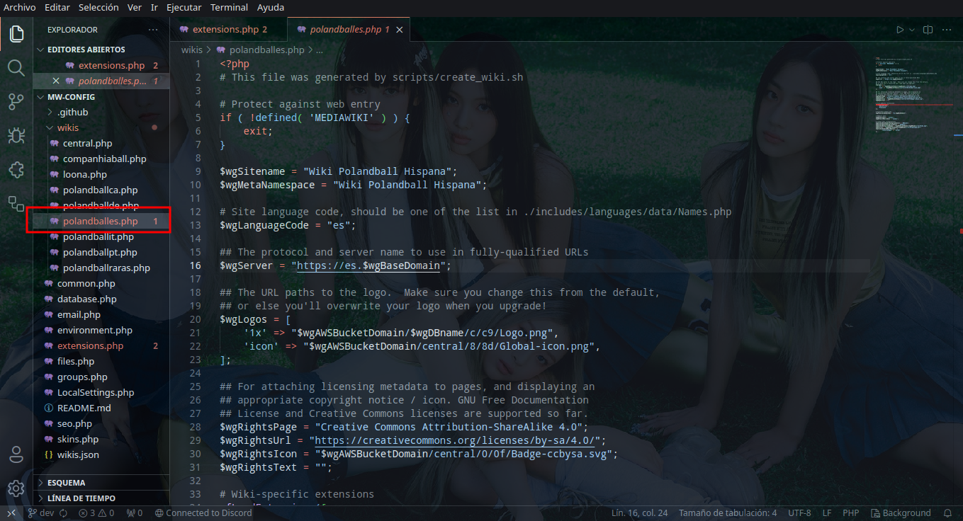 Archivo de configuración de Polandball Hispana